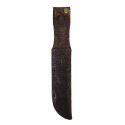 Couteau de tranchée M1917, lame MK 2, avec fourreau en cuir, MK 2