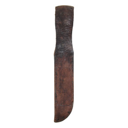 Couteau de tranchée M1917, lame MK 2, avec fourreau en cuir, MK 2