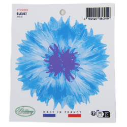 Autocollant, Bleuet