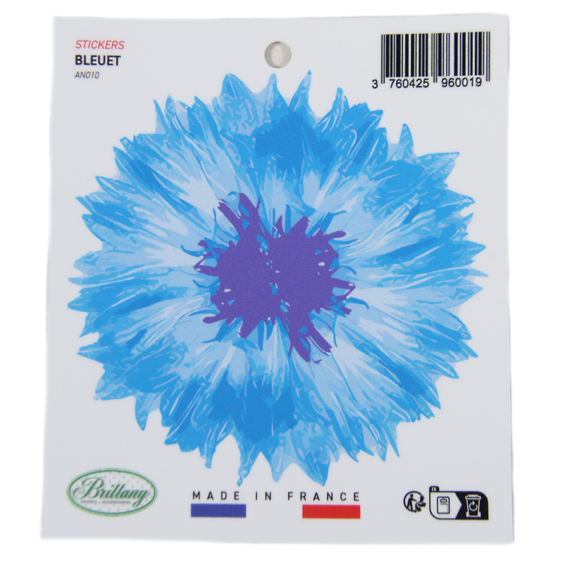 Autocollant, Bleuet