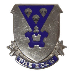 Crest, DUI, 503rd Parachute Infantry Regiment, "The Rock", PB
