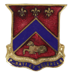 Crest, DUI, 123rd Field Art. Bat., 33rd Inf. Div., PB
