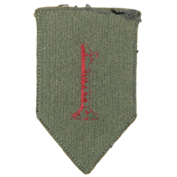 Insigne, 1st Infantry Division, dos vert, 1943