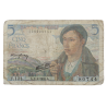 Billet, 5 francs français, 1945