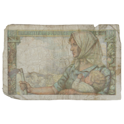 Banknote, 10 French Francs, 1944
