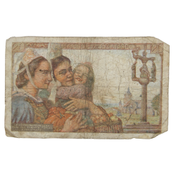 Banknote, 20 French Francs, 1943