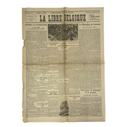 Journal belge, La Libre Belgique, 8 septembre 1944