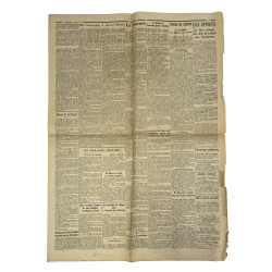 Journal belge, La Libre Belgique, 8 septembre 1944