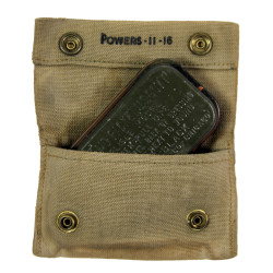 Pochette à pansement M-1910, POWERS-11-18, avec pansement Carlisle