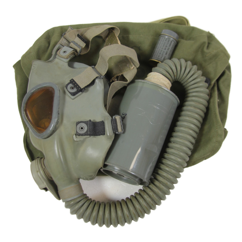 Mask, Gas, Lightweight, OD 7, 1940-1941, Complete