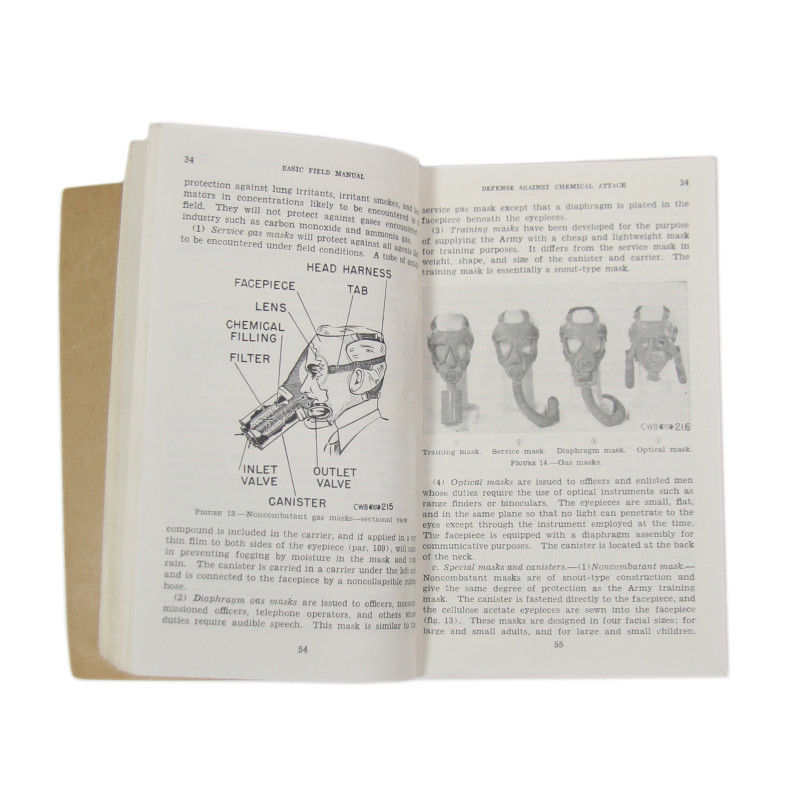 Manual, Field, Basic, FM 21-40, Defense Against Chemical Attack, 1942