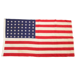 Drapeau US, 48 étoiles brodées, 80 x 150 cm