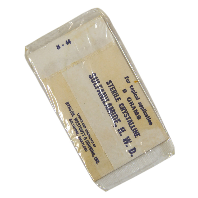 Sachet de sulfanilamide, HYNSON, WESTCOTT & DUNNING, INC., intact