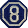Insigne, US Army, VIII Corps, Normandie, Ardennes