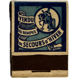 Pochettes d'allumettes, Secours d'hiver belge