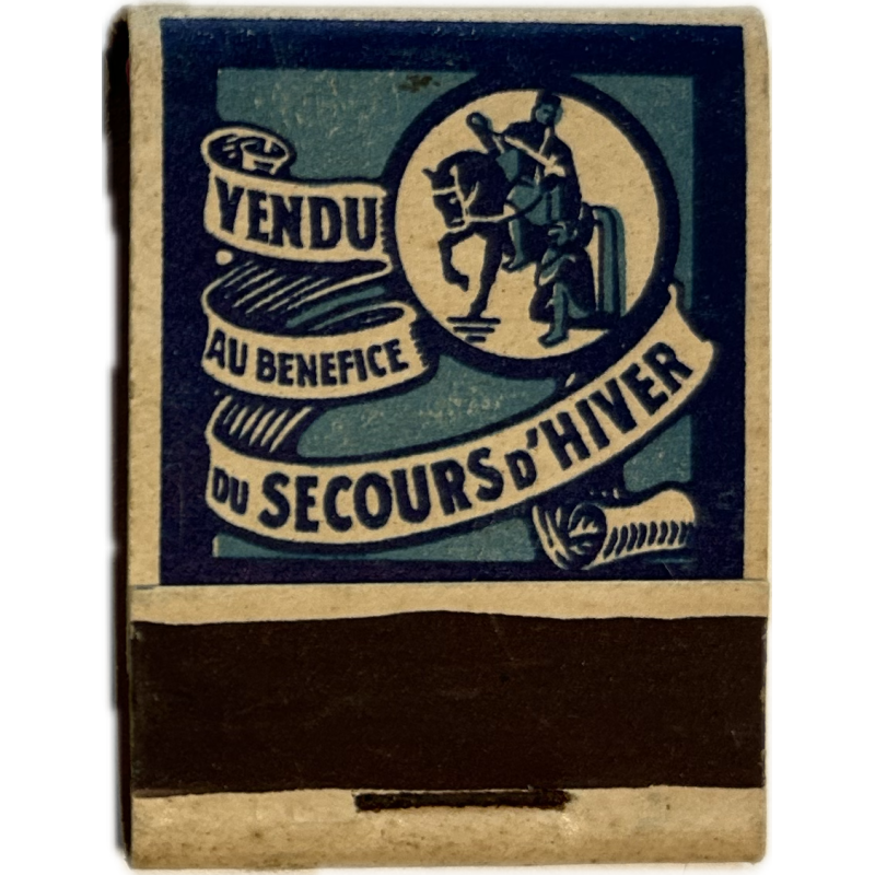 Pochettes d'allumettes, Secours d'hiver belge