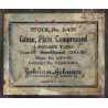 Gauze, Plain, Compressed, Johnson & Johnson, Stock No. 2-435
