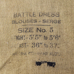 Blouse, Battledress, 1939 Pattern, Canadian, 1st Canadian Infantry Division, Size 5, 1942