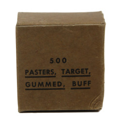 500 Pasters, Target, Gummed, Buff, Mint