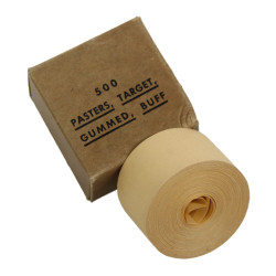 500 Pasters, Target, Gummed, Buff, Mint