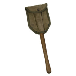 Shovel, Folding, M1943, AMES 1944, with 1st Type Carrier, LUB. PROD. CO. 1943