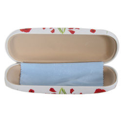 Case, Glasses, Rigid, PVC Glasses Box, Poppies