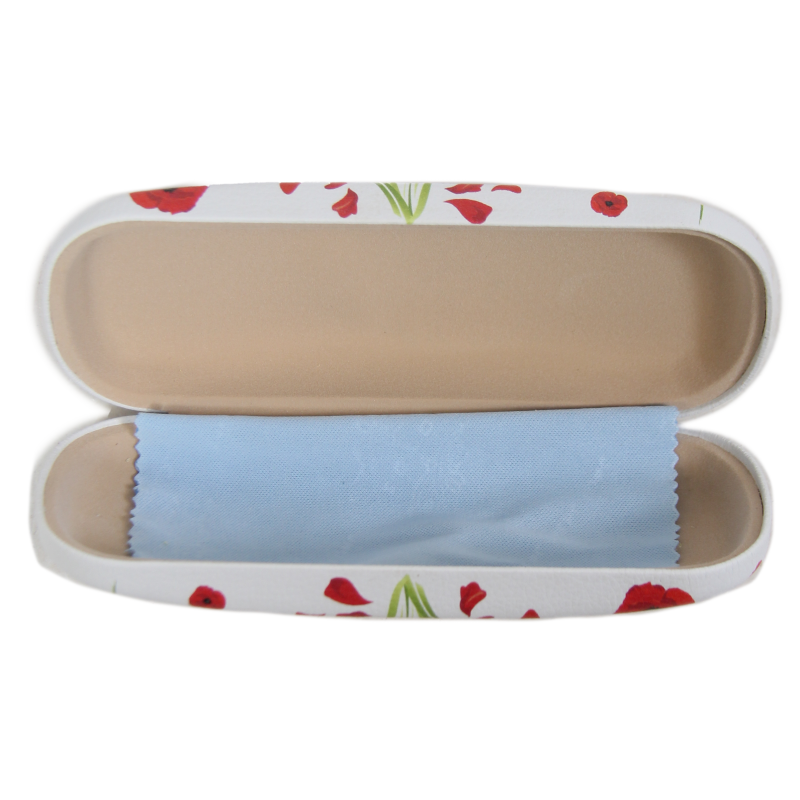 Case, Glasses, Rigid, PVC Glasses Box, Poppies