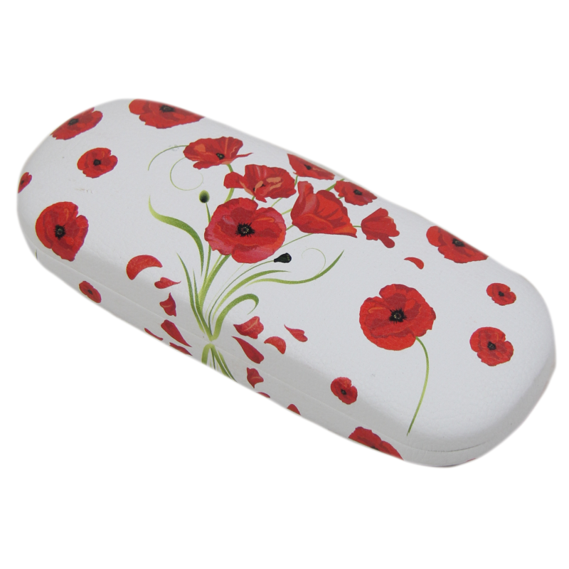 Case, Glasses, Rigid, PVC Glasses Box, Poppies