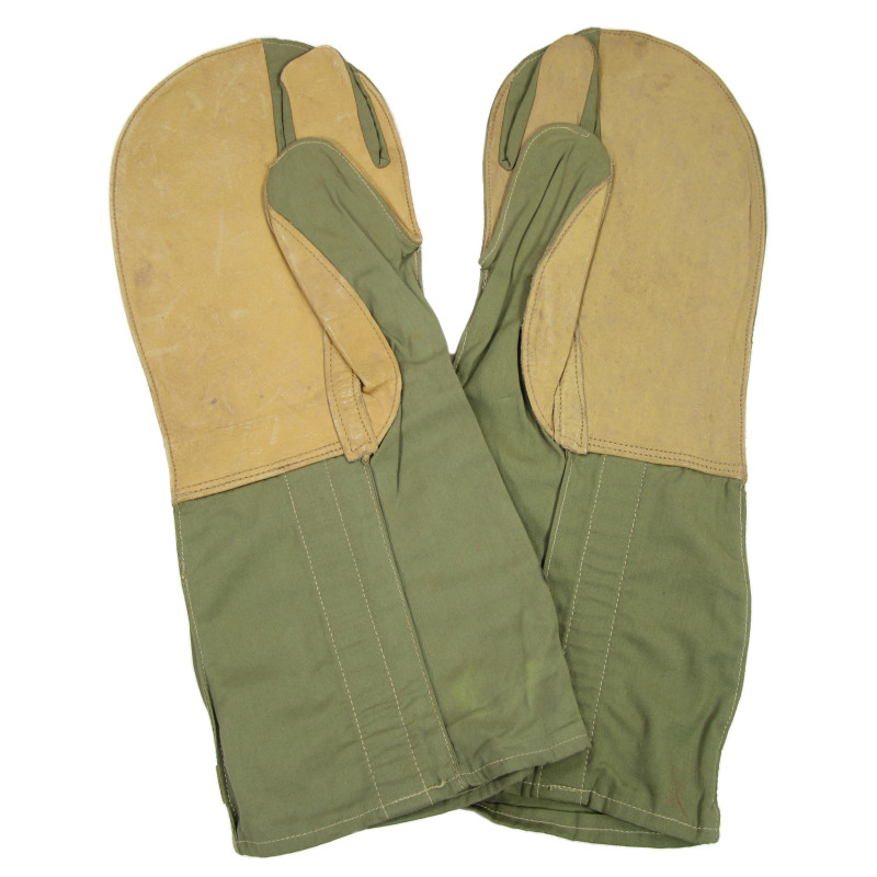Gants, moufles US en toile et cuir,  Type II