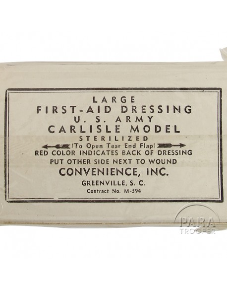 Pansement Convenience, US Army