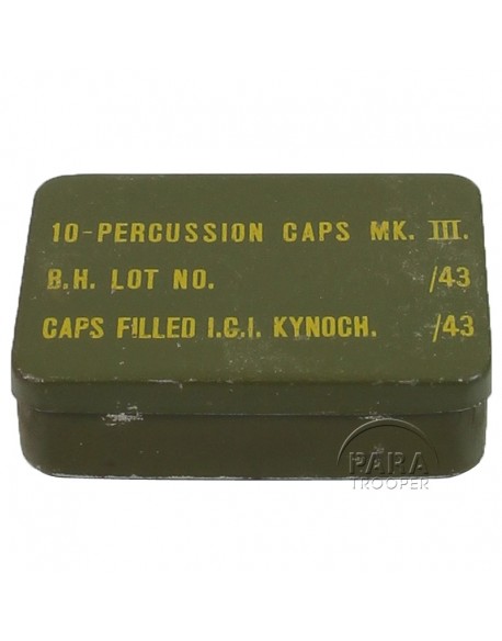 Caps, Percussion, MKIII, tin