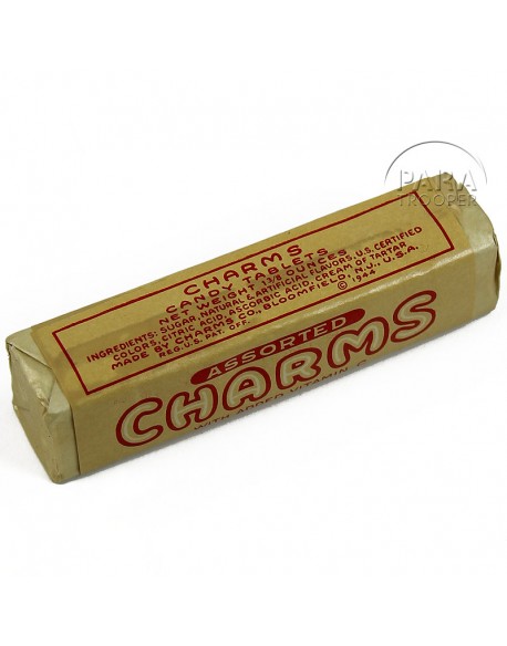 Sweets, Charms, Assorted, with Added Vitamin C, 1944, 10in1