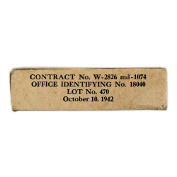 Boîte de tampons de teinture d'iode, HANDY PAD SUPPLY CO. 1942, pleine