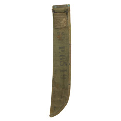 Machete, British Made, with Canvas Scabbard, ATLAS 1943, Laundry Number