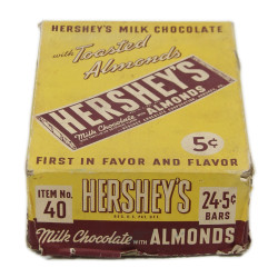 Boîte de barres chocolatées, HERSHEY'S, vide