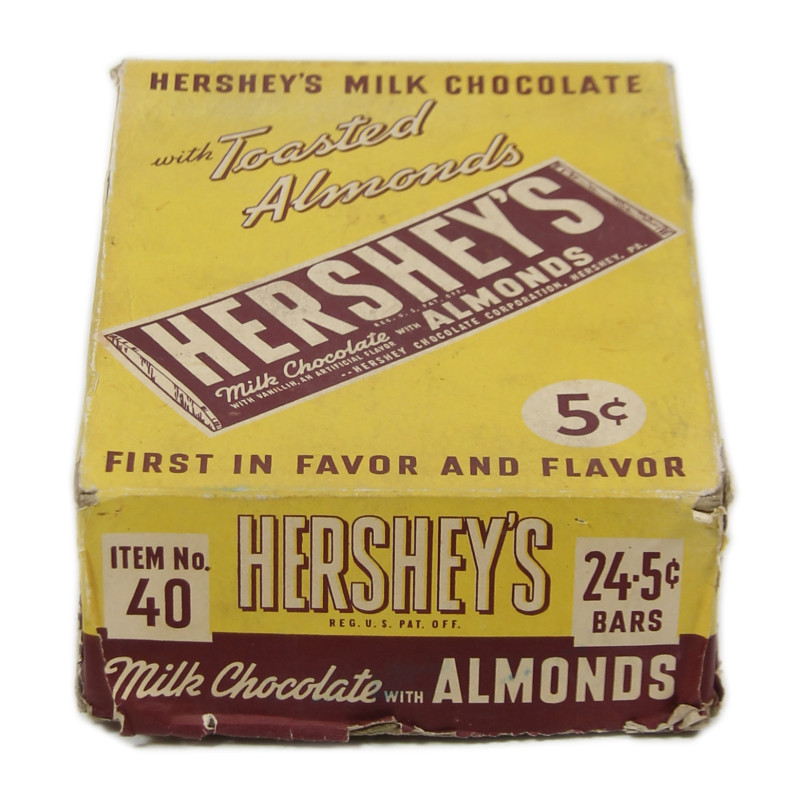 Boîte de barres chocolatées, HERSHEY'S, vide