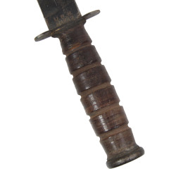 Couteau de combat, MK 2, CAMILLUS, US Navy, avec fourreau en cuir artisanal