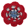 Broche fleur, au crochet Broche fleur, au crochet