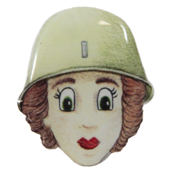 Pin Badge, women, WAAC, Nurse