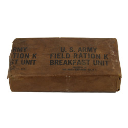 Ration K, Breakfast Unit, premier type, complète et intacte