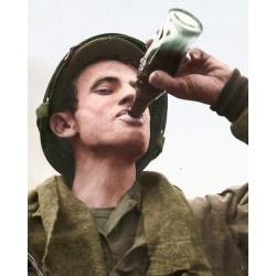 Bottle, Coca-Cola, White Glass, 1944, Distorted
