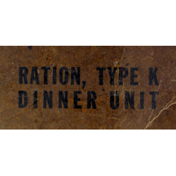 Ration, Type K, Dinner Unit, Empty