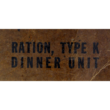 Ration, Type K, Dinner Unit, Empty