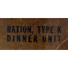 Ration, Type K, Dinner Unit, Empty Ration, Type K, Dinner Unit, Empty