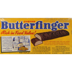 Boîte de barres chocolatées, Butterfinger, vide