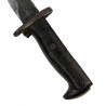 Couteau de combat, US Army, baïonnette de M1 Garand, OL 1942, modifiée, avec fourreau Mk I, US Navy, raccourci