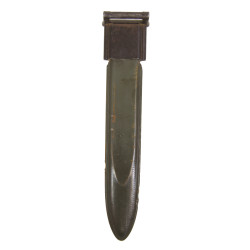 Couteau de combat, US Army, baïonnette de M1 Garand, OL 1942, modifiée, avec fourreau Mk I, US Navy, raccourci