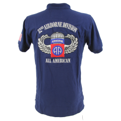 Polo shirt, Blue navy, 82nd Airborne Division