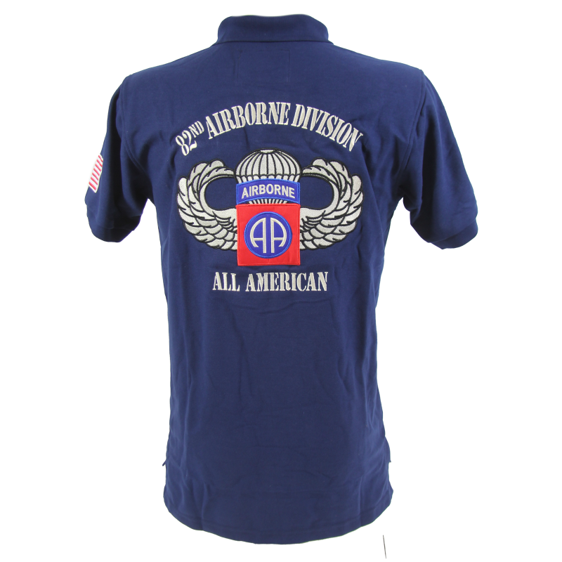 Polo shirt, Blue navy, 82nd Airborne Division