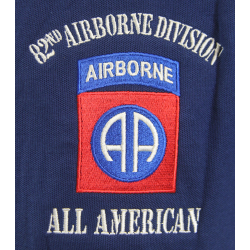 Polo, bleu marine, 82nd Airborne Division